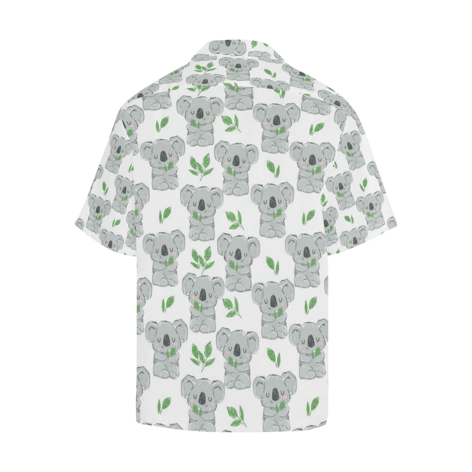 Hand drawn Koala leaves pattern Men's All Over Print Hawaiian Shirt