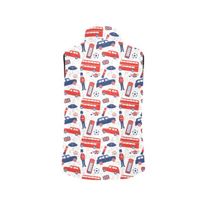 British Pattern Print Design 03 Men's Padded Vest