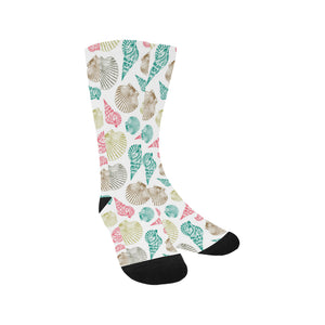 Colorful shell pattern Crew Socks