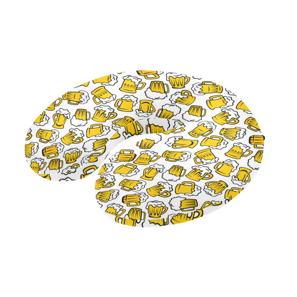 Beer design pattern U-Shaped Travel Neck Pillow