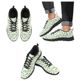 Green Peas Pattern Print Design 04 Men's Breathable Sneakers ( Model 055)