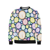 Colorful clock background Men's Crew Neck Sweatshirt