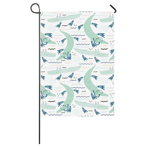 Crocodile diver pattern House Flag Garden Flag