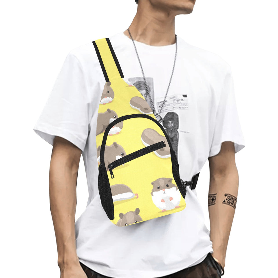 Cute Hamster pattern All Over Print Chest Bag