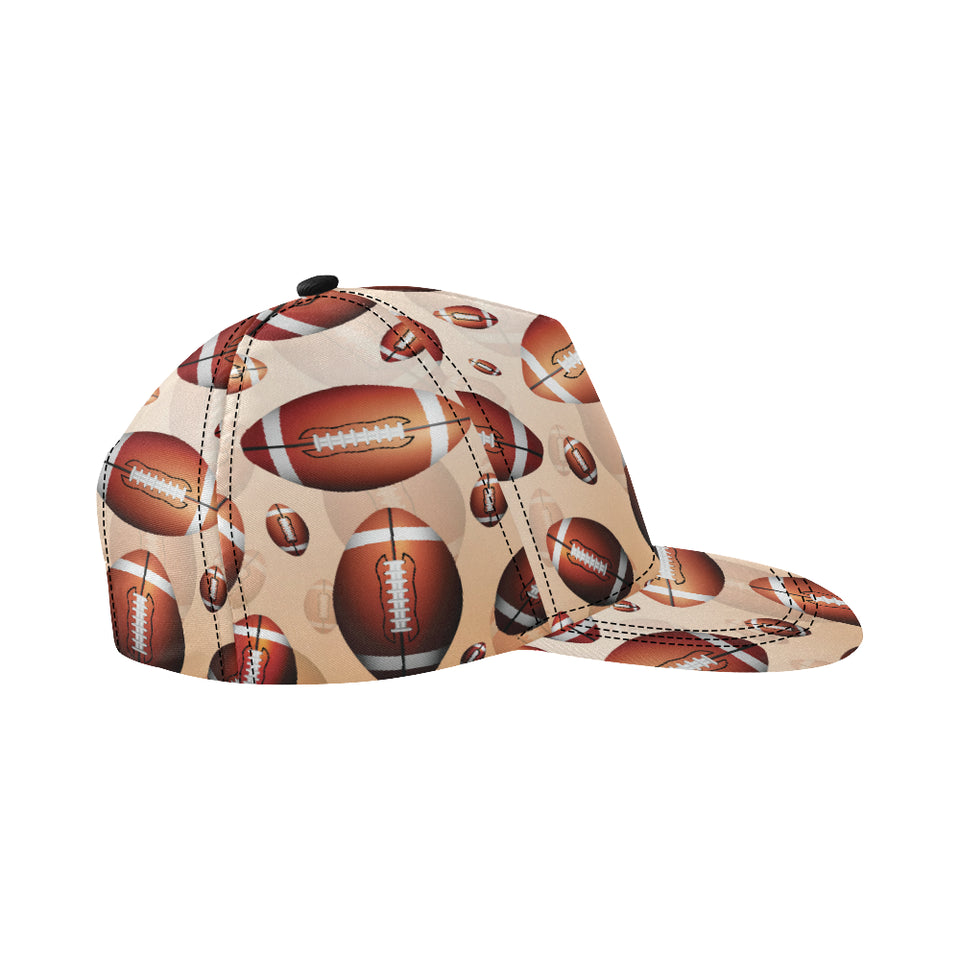 American football ball design pattern All Over Print Snapback Cap