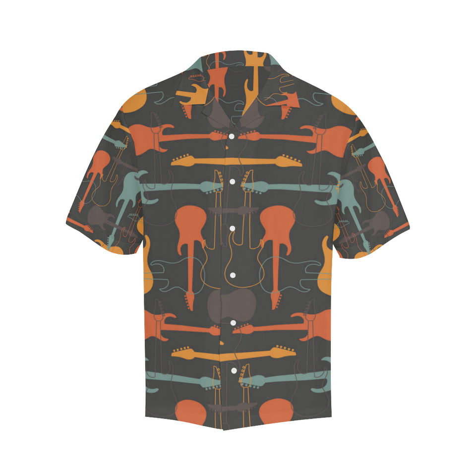 electric guitars pattern Men's All Over Print Hawaiian Shirt