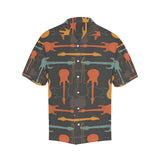 electric guitars pattern Men's All Over Print Hawaiian Shirt