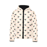 Ostrich Pattern Print Design 05 Kids' Boys' Girls' Padded Hooded Jacket