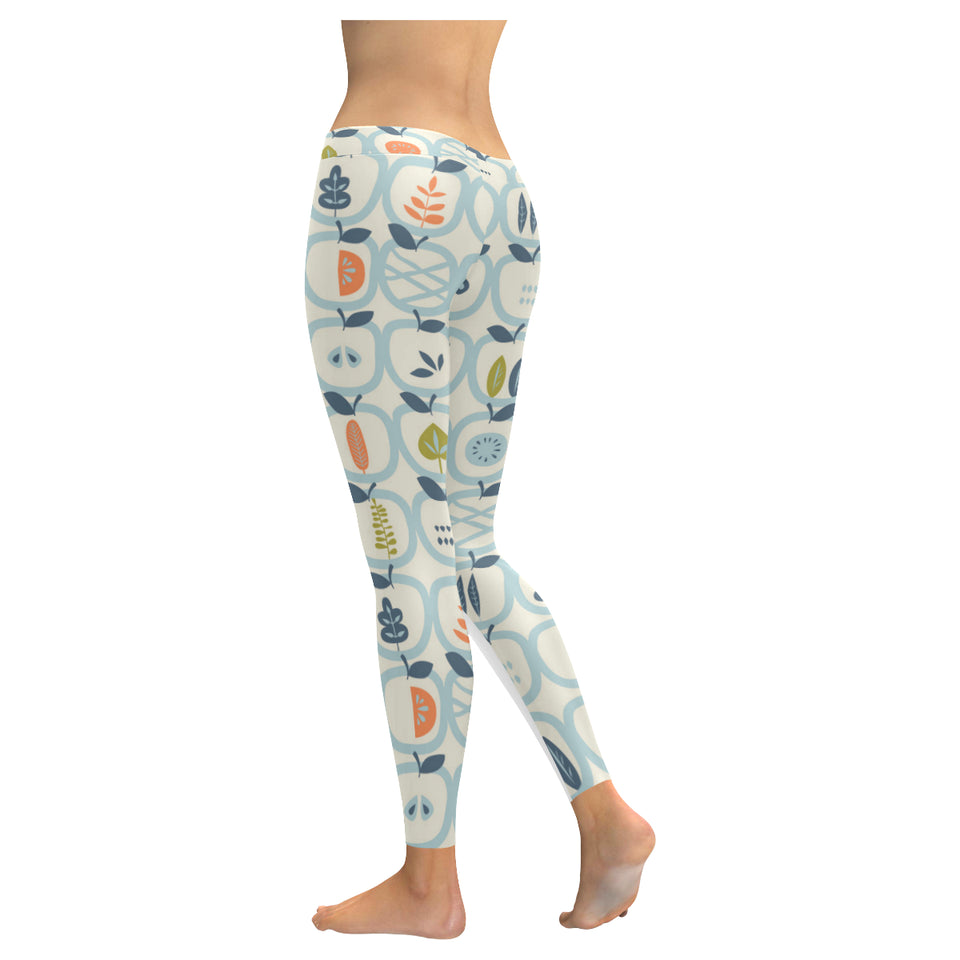 apples leaves pattern Women's Legging Fulfilled In US