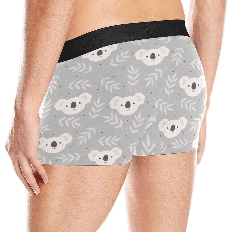 Cute koala leaves pattern Men's All Over Print Boxer Briefs Men's Underwear