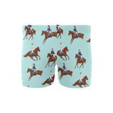 Horses running horses rider pattern Men's Swimming Trunks