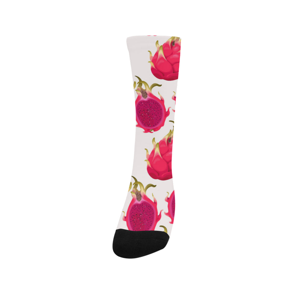 dragon fruits design pattern Crew Socks