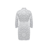 arabic star pattern Men's Long Sleeve Belted Night Robe