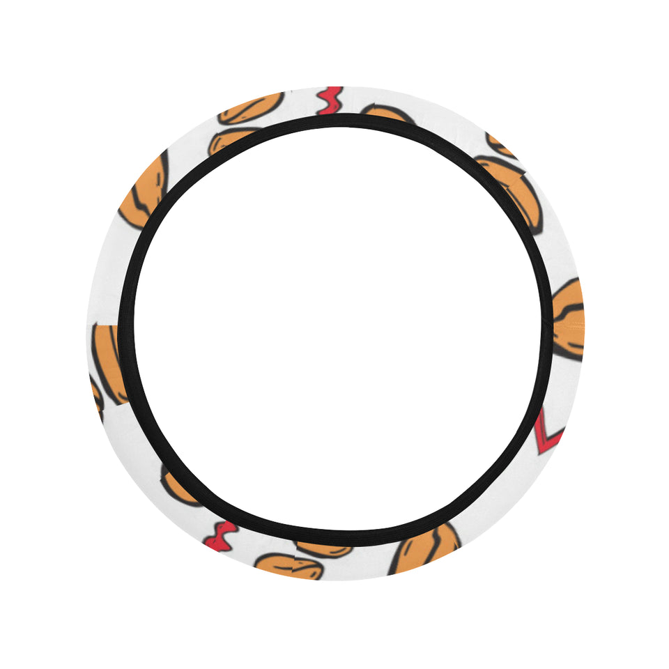 peanuts pattern background Car Steering Wheel Cover