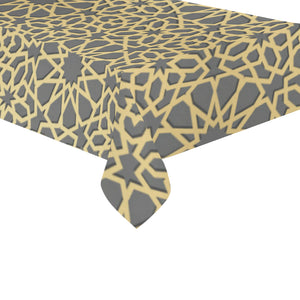 arabic star gold pattern Tablecloth