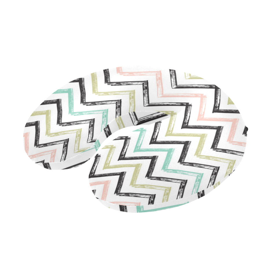 zigzag  chevron paint pattern U-Shaped Travel Neck Pillow