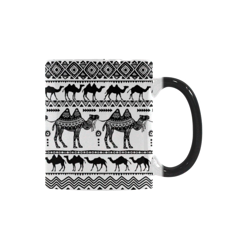 Camel polynesian tribal pattern Morphing Mug Heat Changing Mug