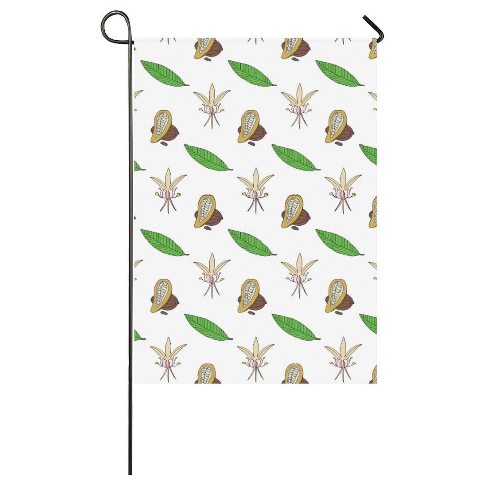 Color hand drawn cacao pattern House Flag Garden Flag