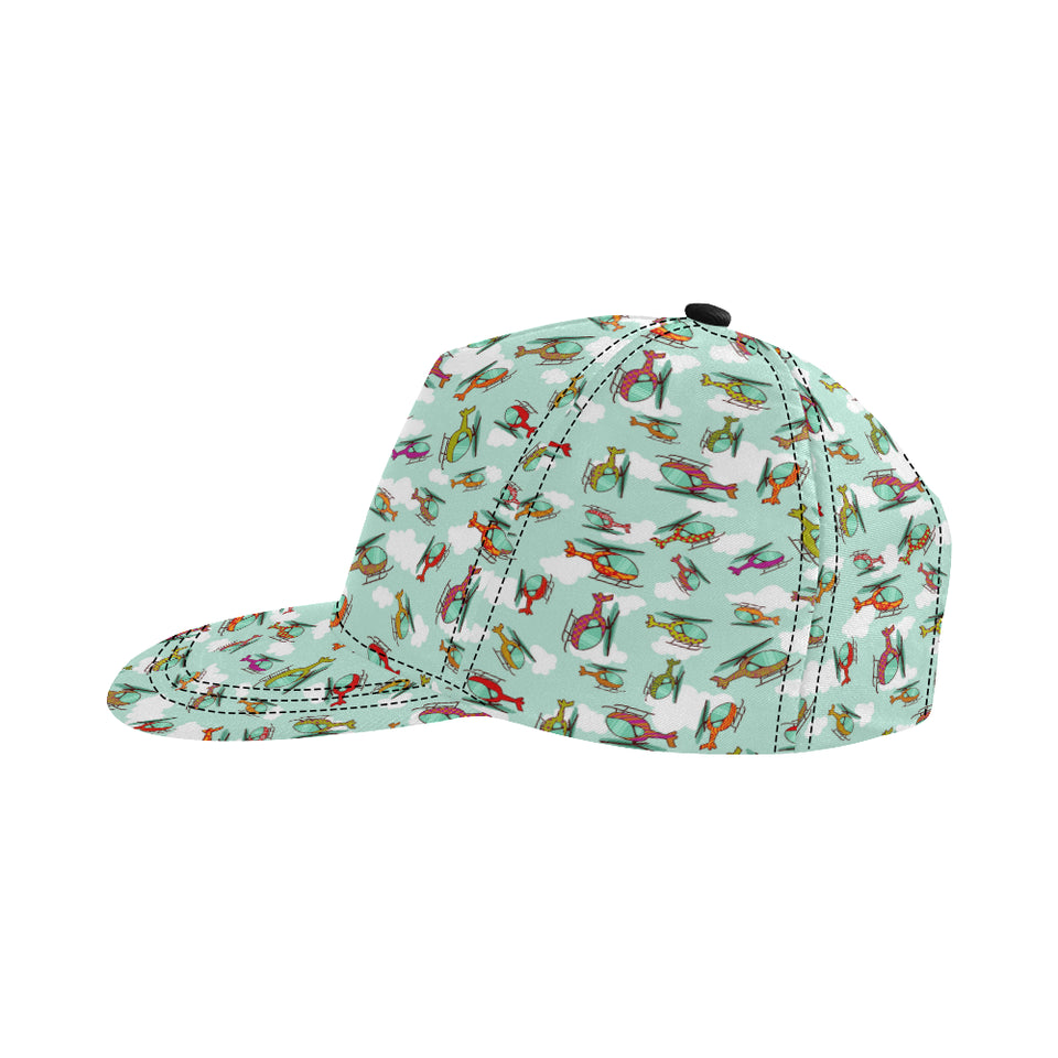 Helicopter design pattern All Over Print Snapback Cap