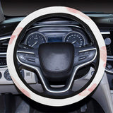 Pink sakura cherry blossom pattern Car Steering Wheel Cover