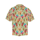 Colorful ice cream pattern Men's All Over Print Hawaiian Shirt