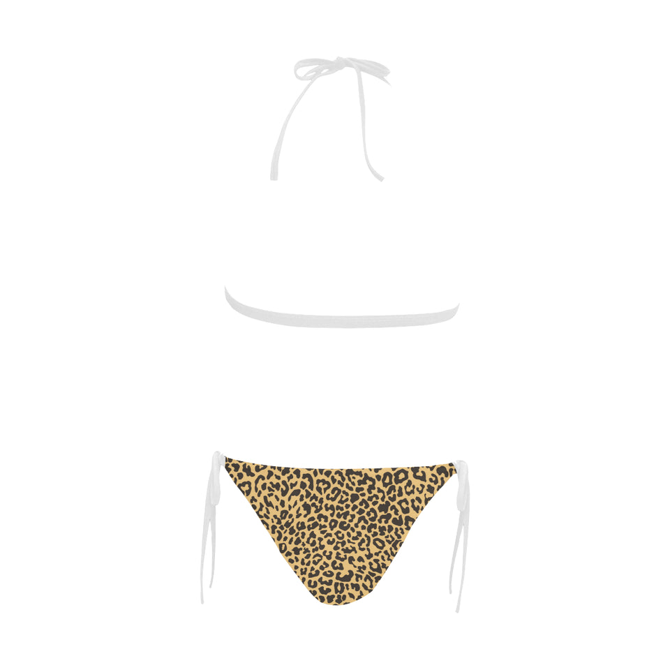 Leopard skin print Sexy Bikinis Two-Piece Swimsuits