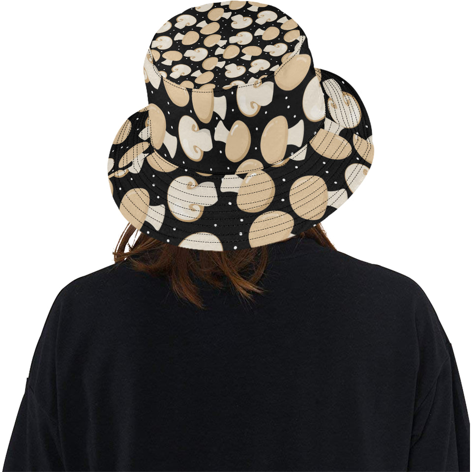 Champignon mushroom pattern Unisex Bucket Hat