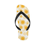 Sun design pattern Unisex Flip Flops