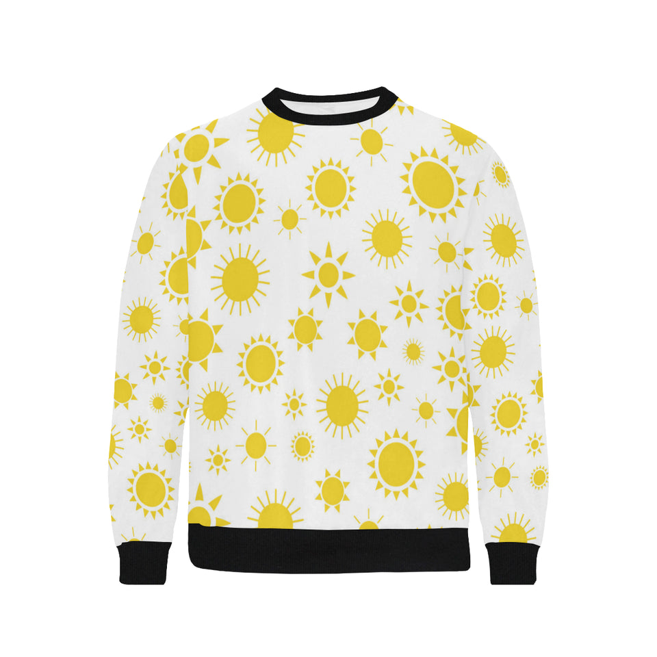 Sun pattern Men's Crew Neck Sweatshirt