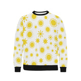 Sun pattern Men's Crew Neck Sweatshirt