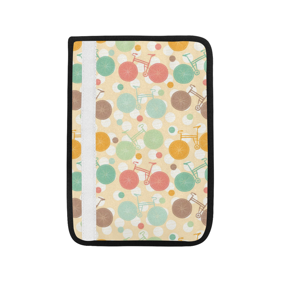 Bicycle Pattern Print Design 01 Car Seat Belt Cover