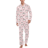Cute goat pattern Men's Long Pajama Set