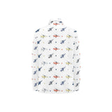 Cute helicopter star pattern Women's Long Sleeve Polo Shirt