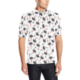 Ostrich Pattern Print Design 02 Men's All Over Print Polo Shirt