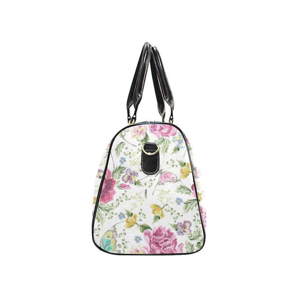 Hand drawn butterfly rose Travel Bag