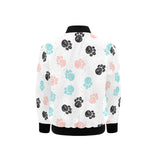 Dog Paws Pattern Print Design 04 Kids' Boys' Girls' Bomber Jacket