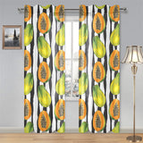 papaya design pattern Gauze Curtain