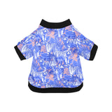 white bengal tigers pattern All Over Print Pet Dog Round Neck Fuzzy Shirt