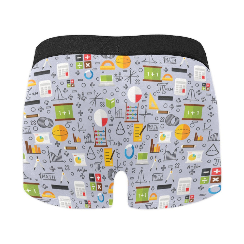 Math Pattern Print Design 04 Men's All Over Print Boxer Briefs Men's Underwear
