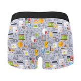 Math Pattern Print Design 04 Men's All Over Print Boxer Briefs Men's Underwear