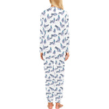 Pigeon Pattern Print Design 03 Women's All Over Print Pajama Set