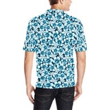 Hibiscus Pattern Print Design 04 Men's All Over Print Polo Shirt
