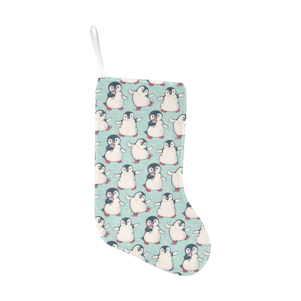 Cute Penguin pattern Christmas Stocking