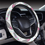 Surfboard Pattern Print Design 04 Car Steering Wheel Cover