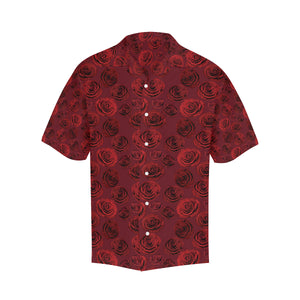 Rose Pattern Print Design 03 Men's All Over Print Hawaiian Shirt (Model T58)