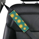 Sun green background Car Seat Belt Cover