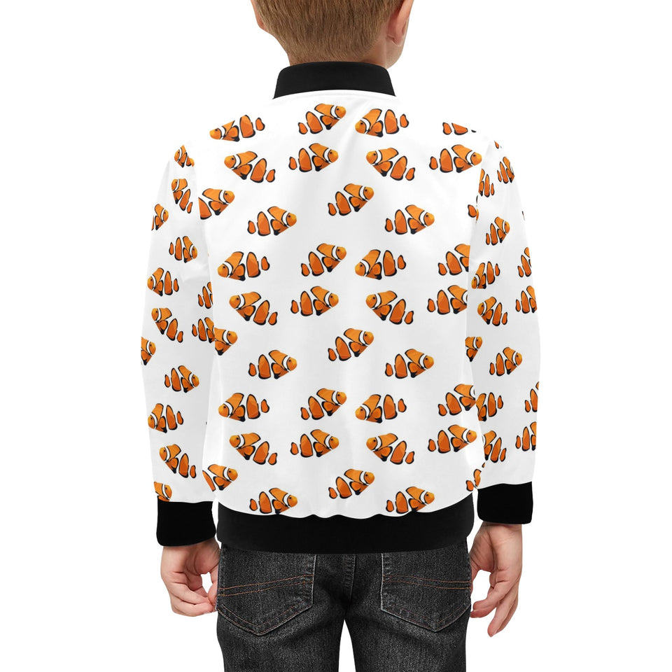 Clown Fish Pattern Print Design 03 Kids' Boys' Girls' Bomber Jacket