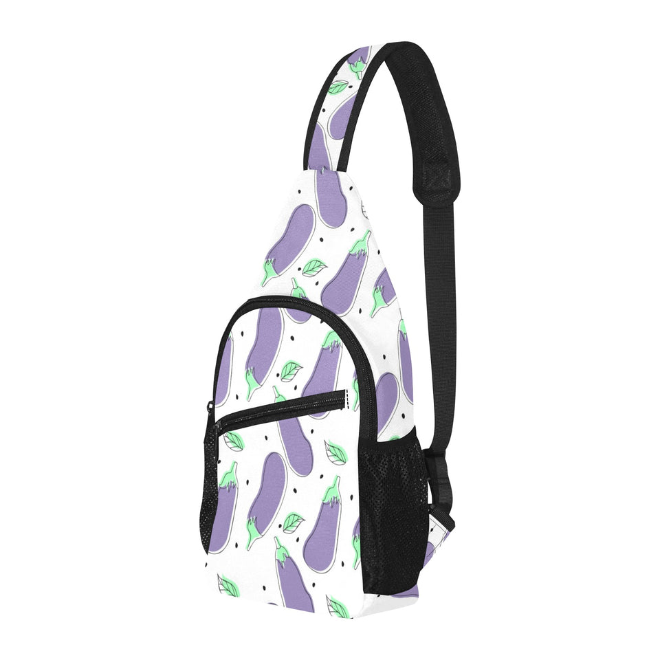 Eggplant Pattern Print Design 05 All Over Print Chest Bag
