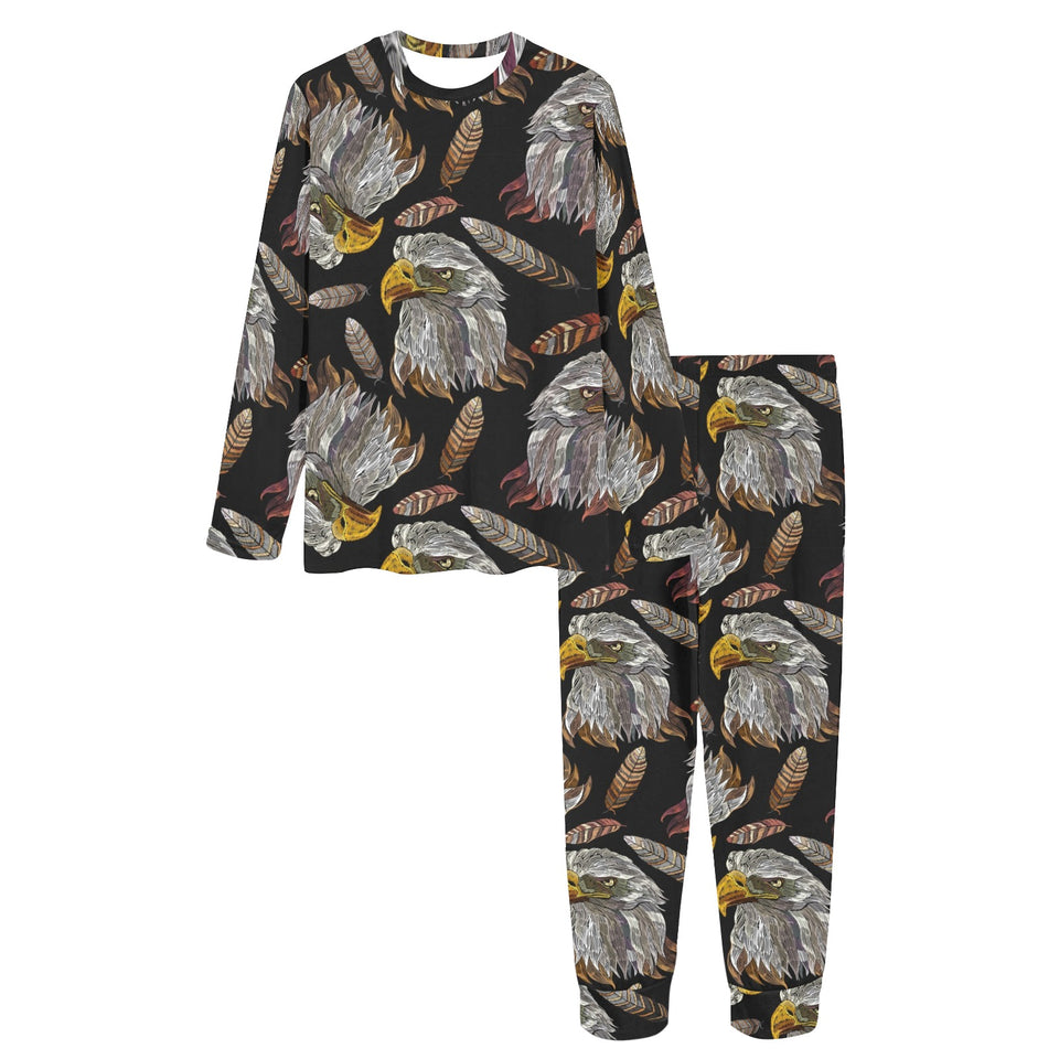 Eagle Pattern Print Design 05 Women's All Over Print Pajama Set