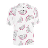 dragon fruit pattern Men's All Over Print Polo Shirt